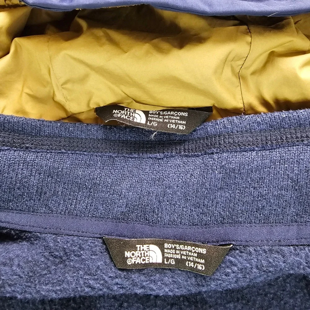 The‎ North Face Boys Large 14/16 DryVent 3-in-1 Triclimate Jacket Blue Fleece